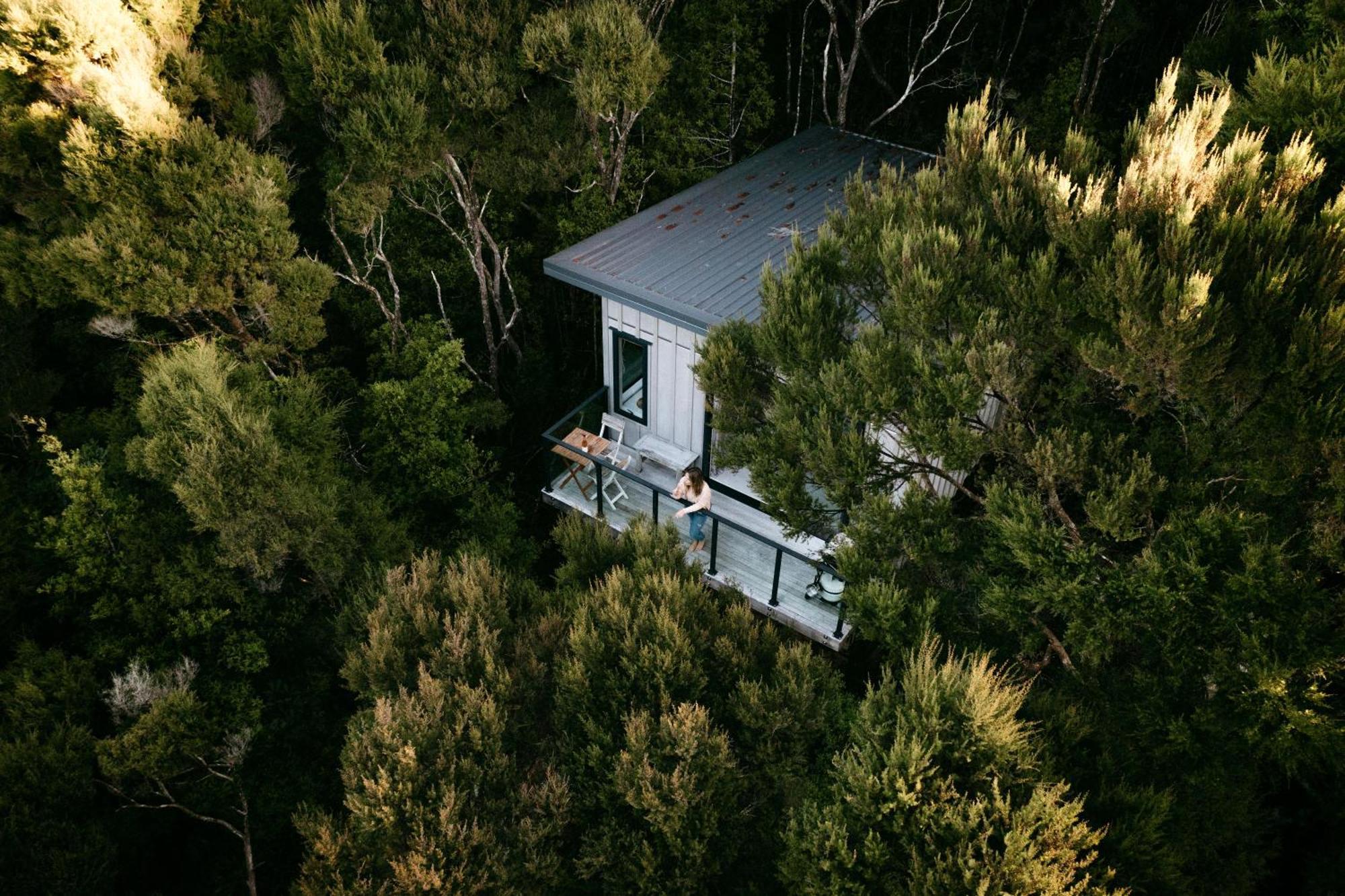 Treetop Tranquility At Rekindle Tree Houses Opua Esterno foto